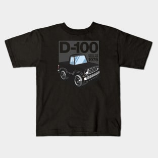 D100 - 1976 (Midnight Black) Kids T-Shirt